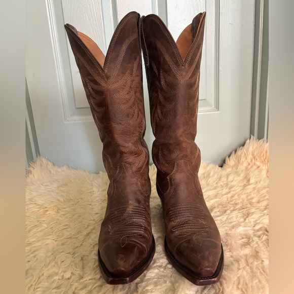 Tecovas The Annie Boots in Café Leather size 8 - Picture 4 of 14